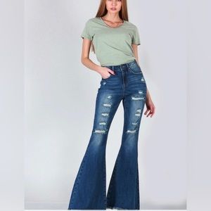 Special A Jeans High Rise Boot Cut With Destroy